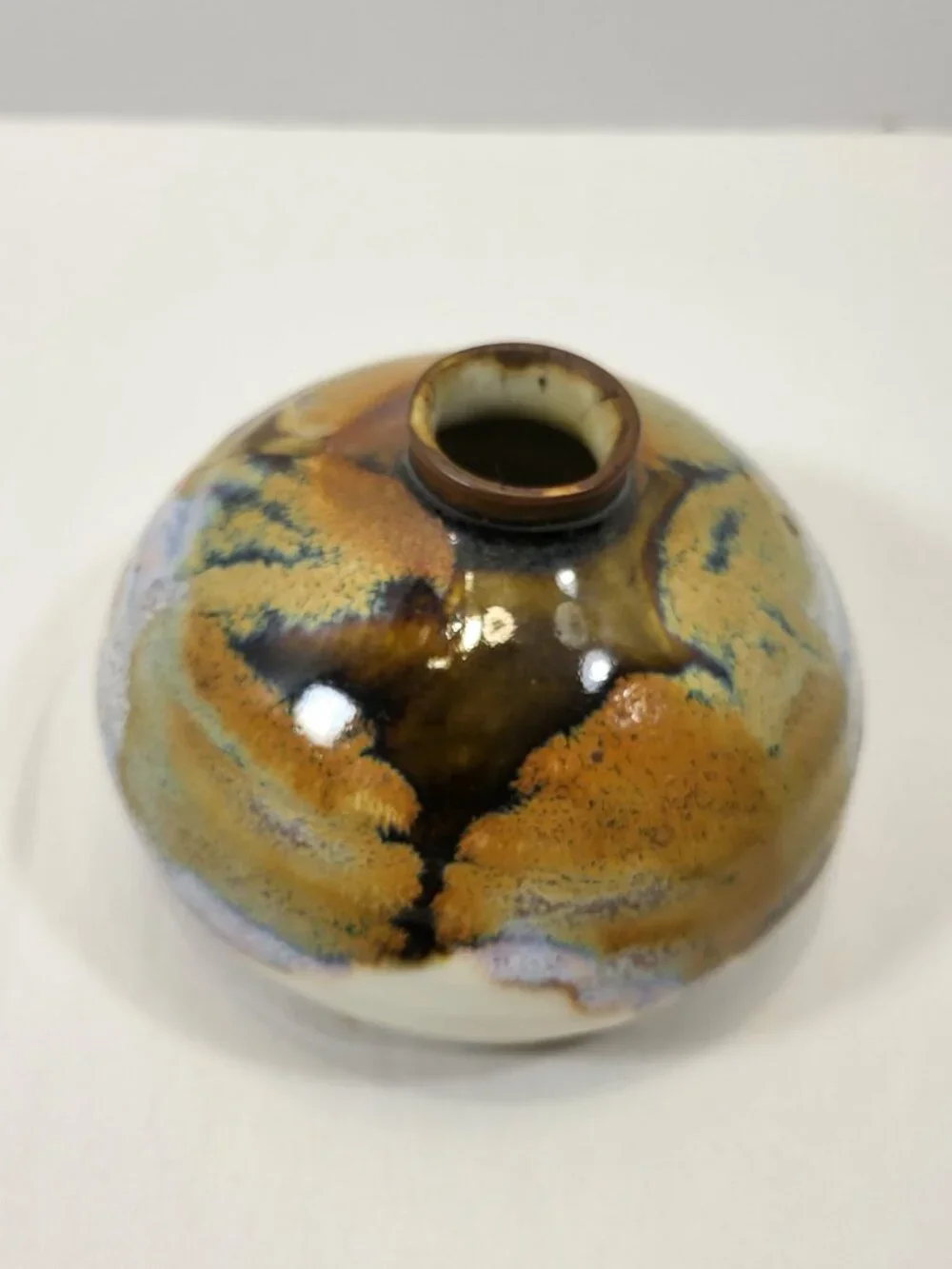 Vintage 1980s Ceramic Oil Candle with Original‎ Instructions